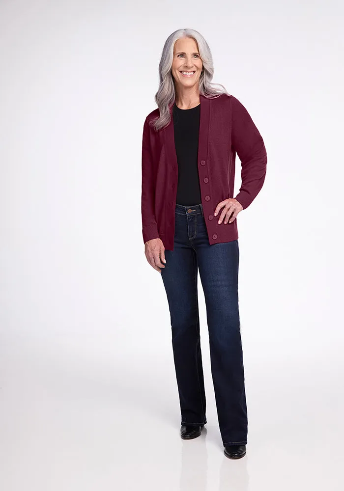 Gia Sweater - Cabernet Crush