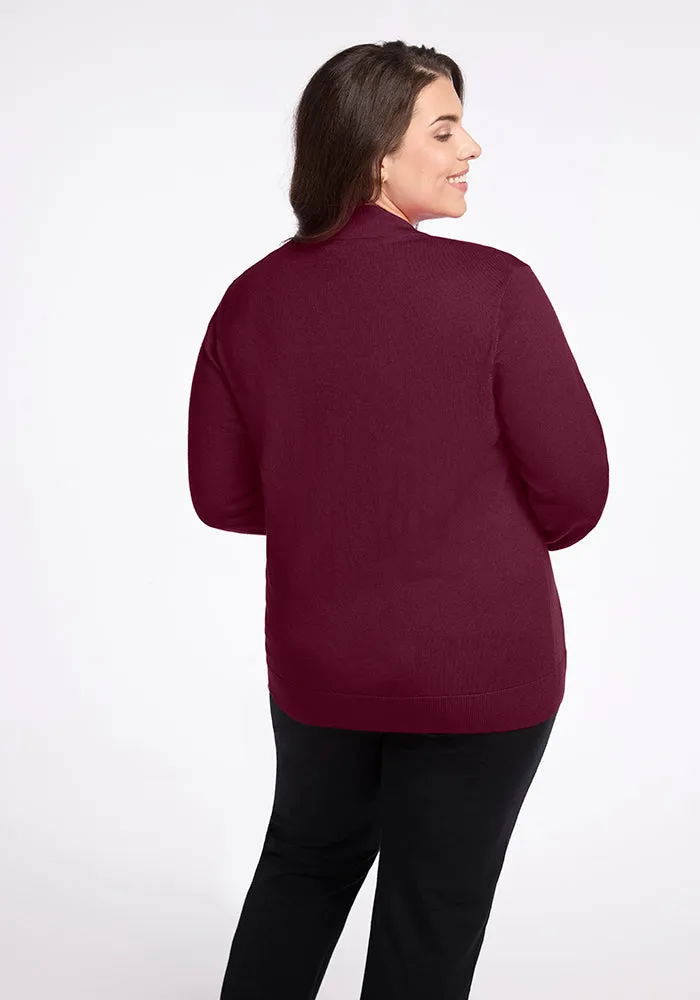 Gia Sweater - Cabernet Crush