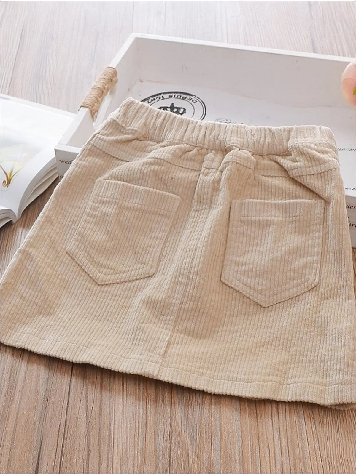 Girls Corduroy A-Line Skirt