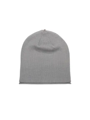 Glossy Knit Hat - Flannel