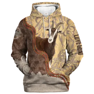 Goat Lovers In Barley Pattern Hoodie