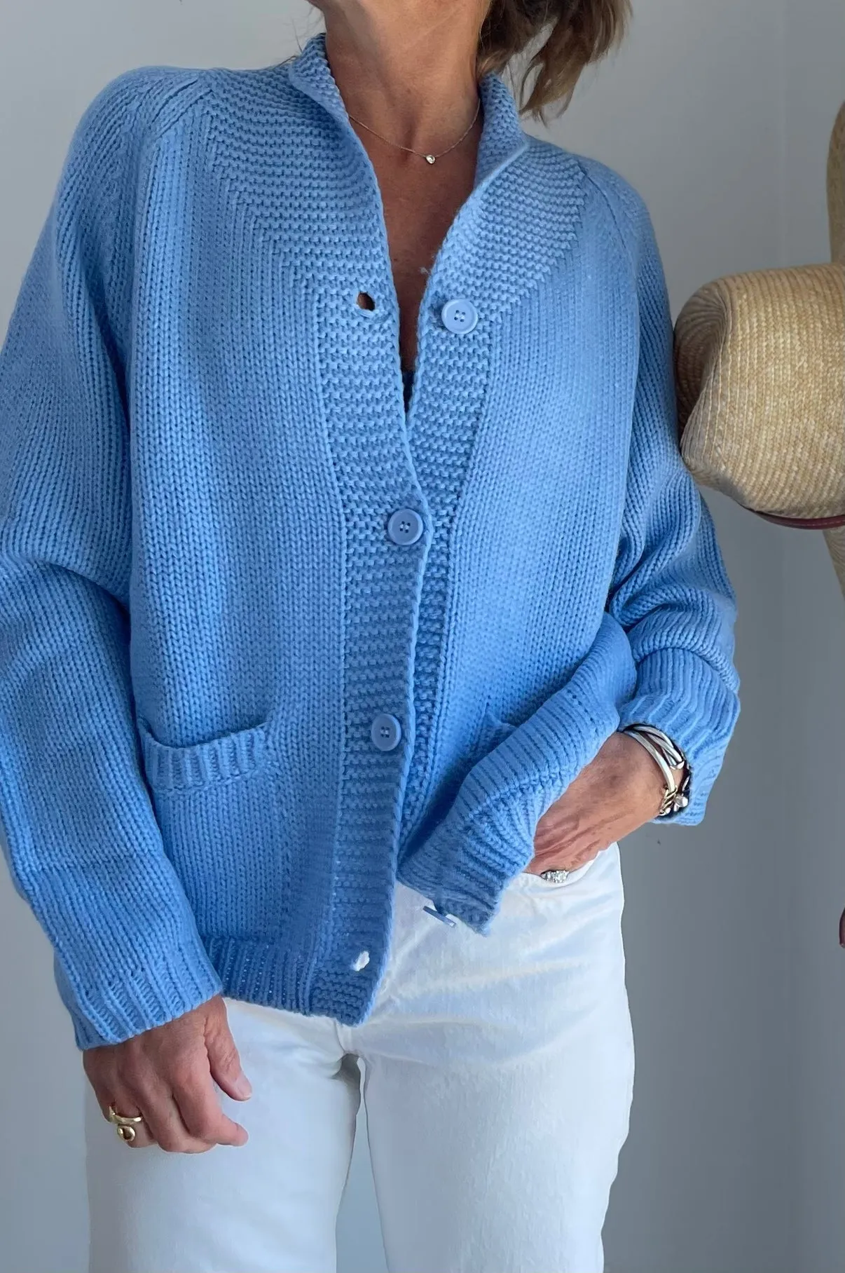 Heart Beach Blue Cardigan