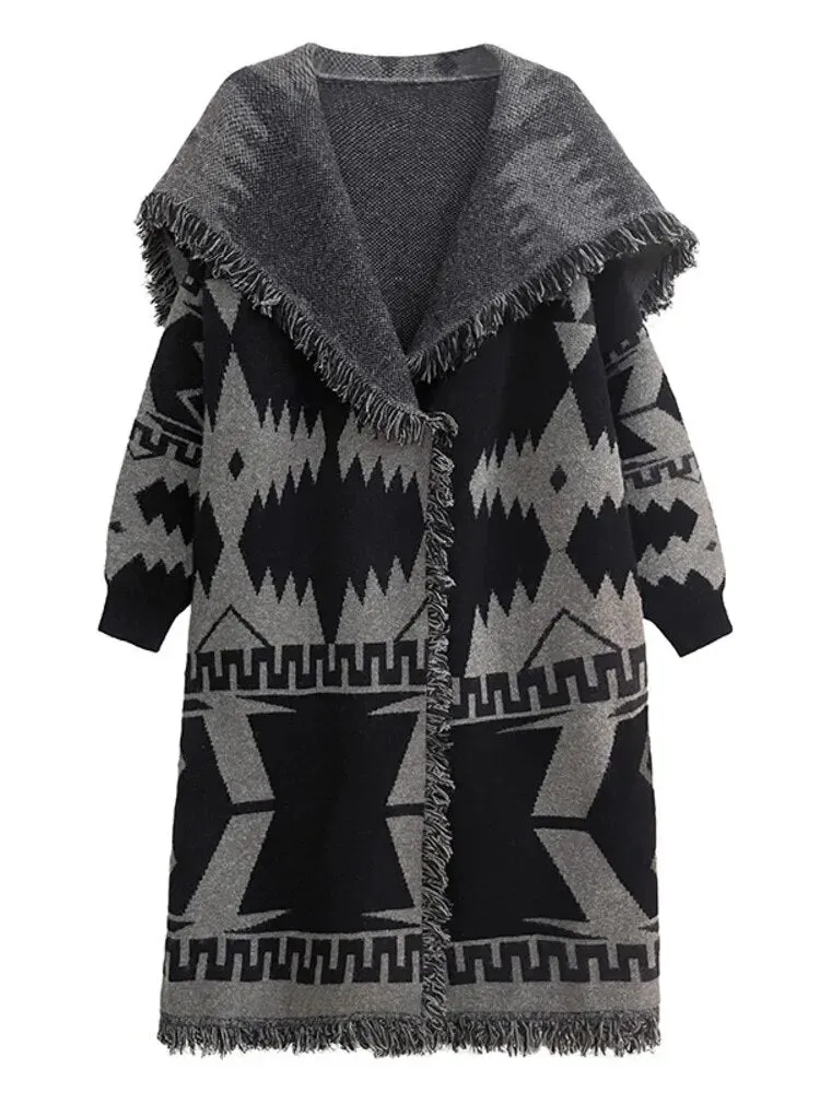 HEYFANCYSTYLE Haute Couture Oversized Thick Cardigan