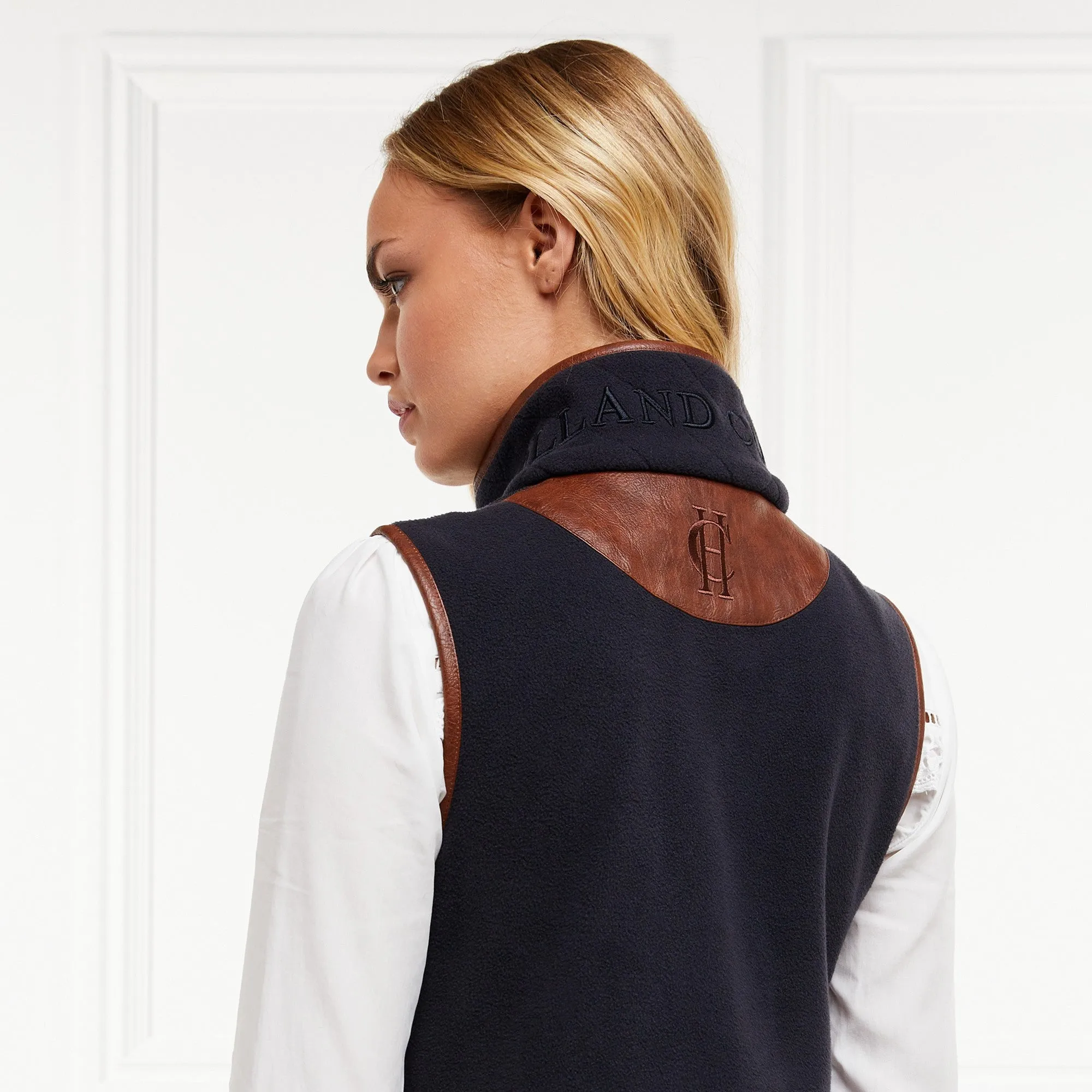 Holland Cooper Country Fleece Gilet - Navy