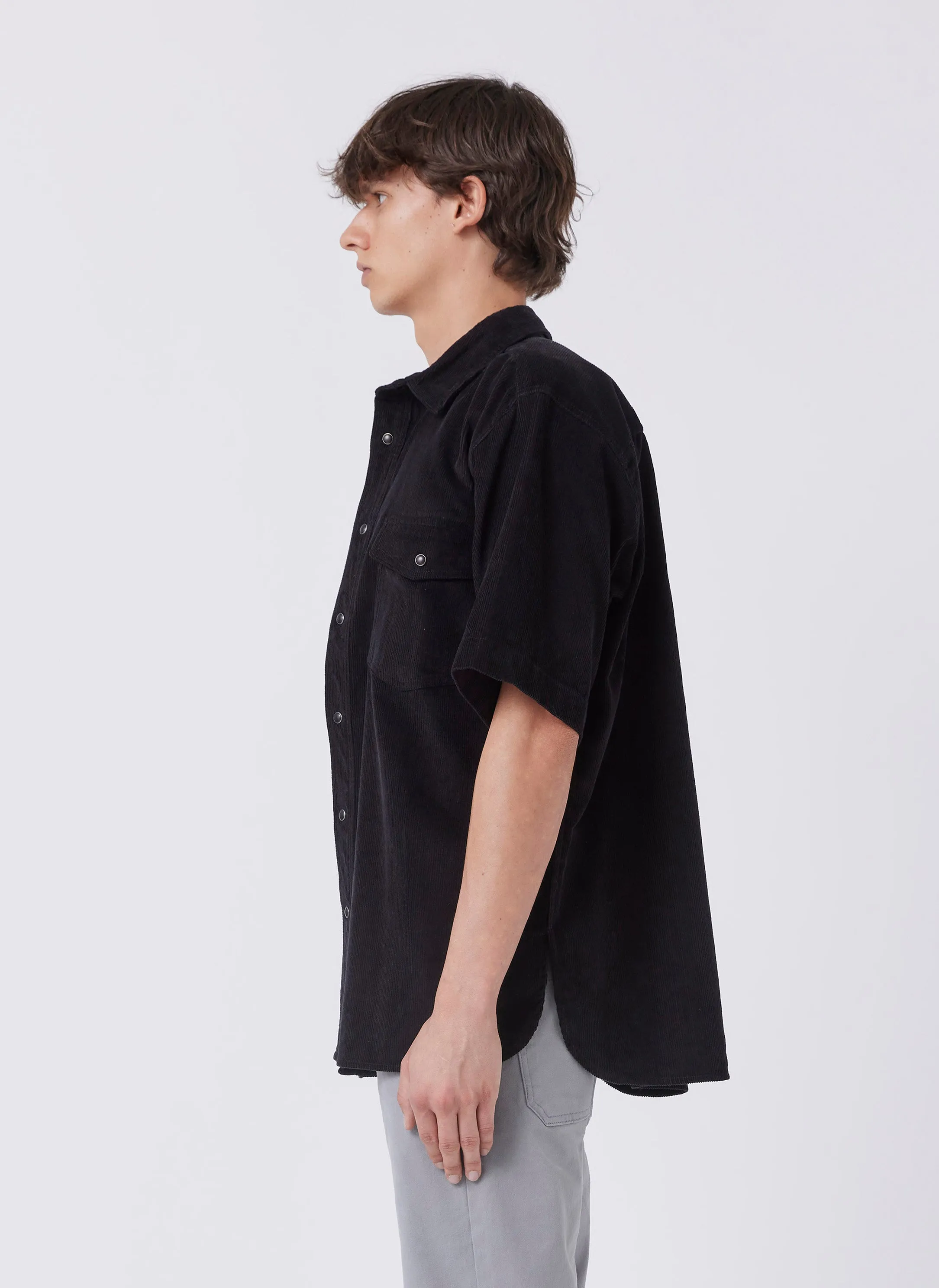 Homie Shirt Pigment Black Cord