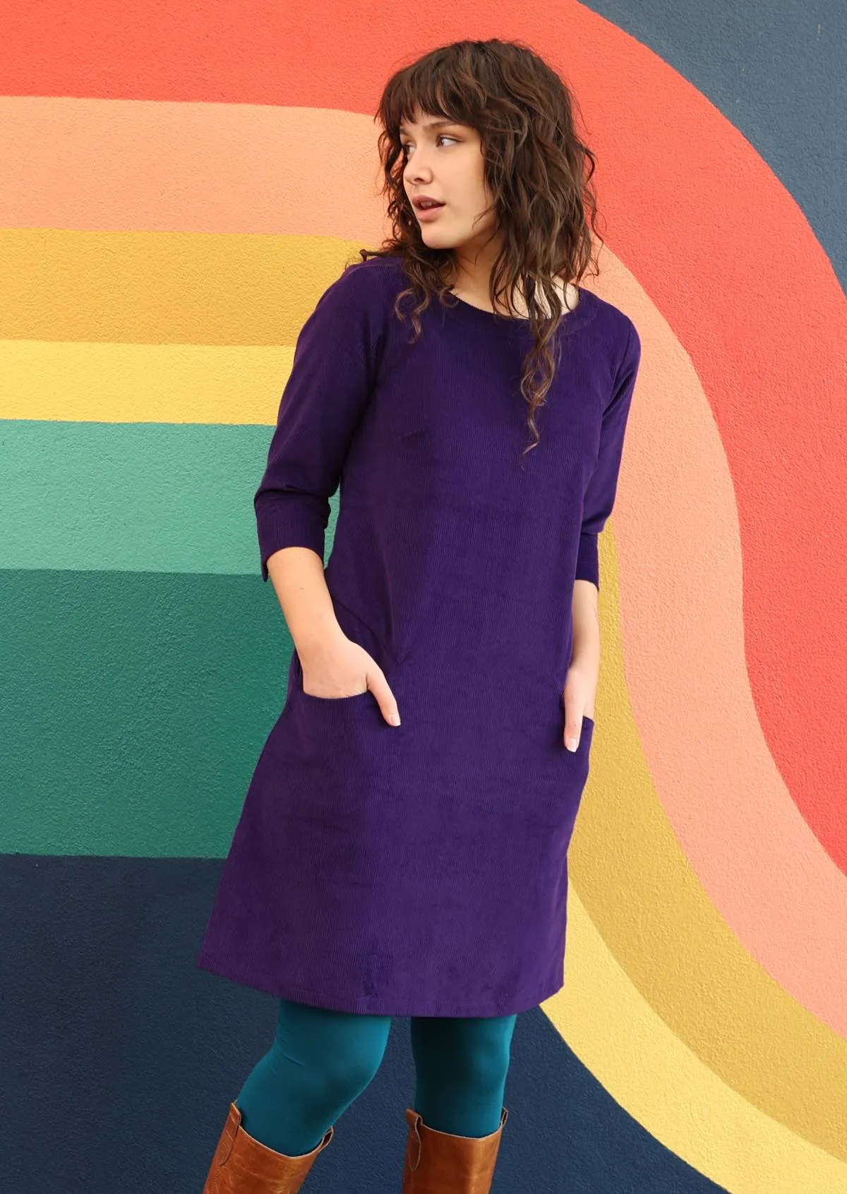 Jamie Corduroy Dress Parachute Purple