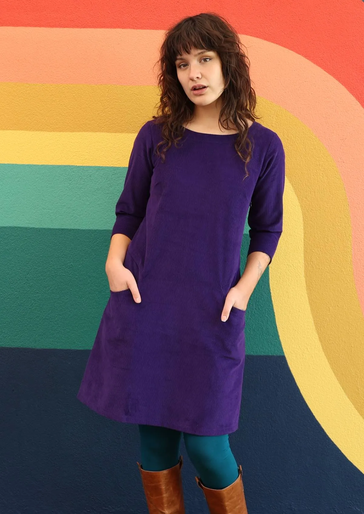 Jamie Corduroy Dress Parachute Purple