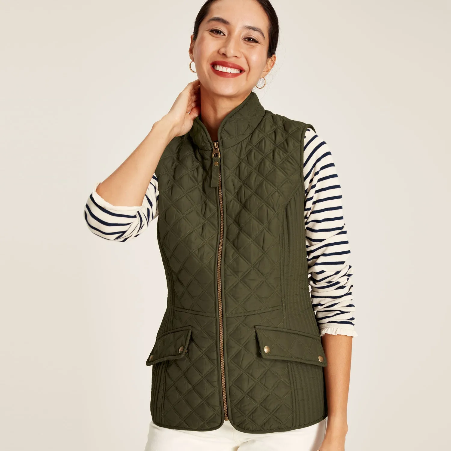 Joules Ladies Minx Diamond Quilt Gilet