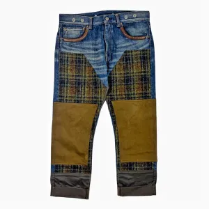 Junya Watanabe x Levis Tweed Patchwork Denim AW12-13 Sz 32