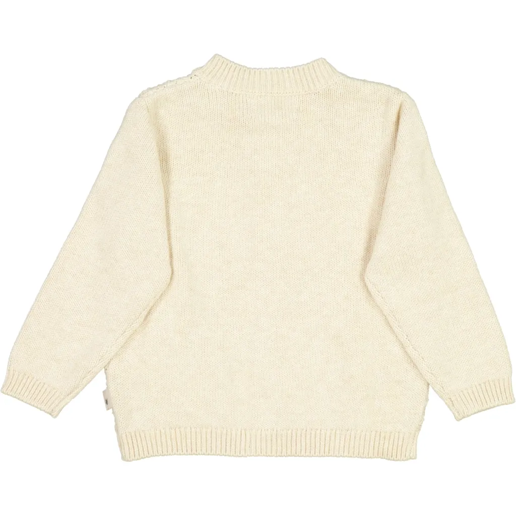 Knit Cardigan Ray - cloud melange