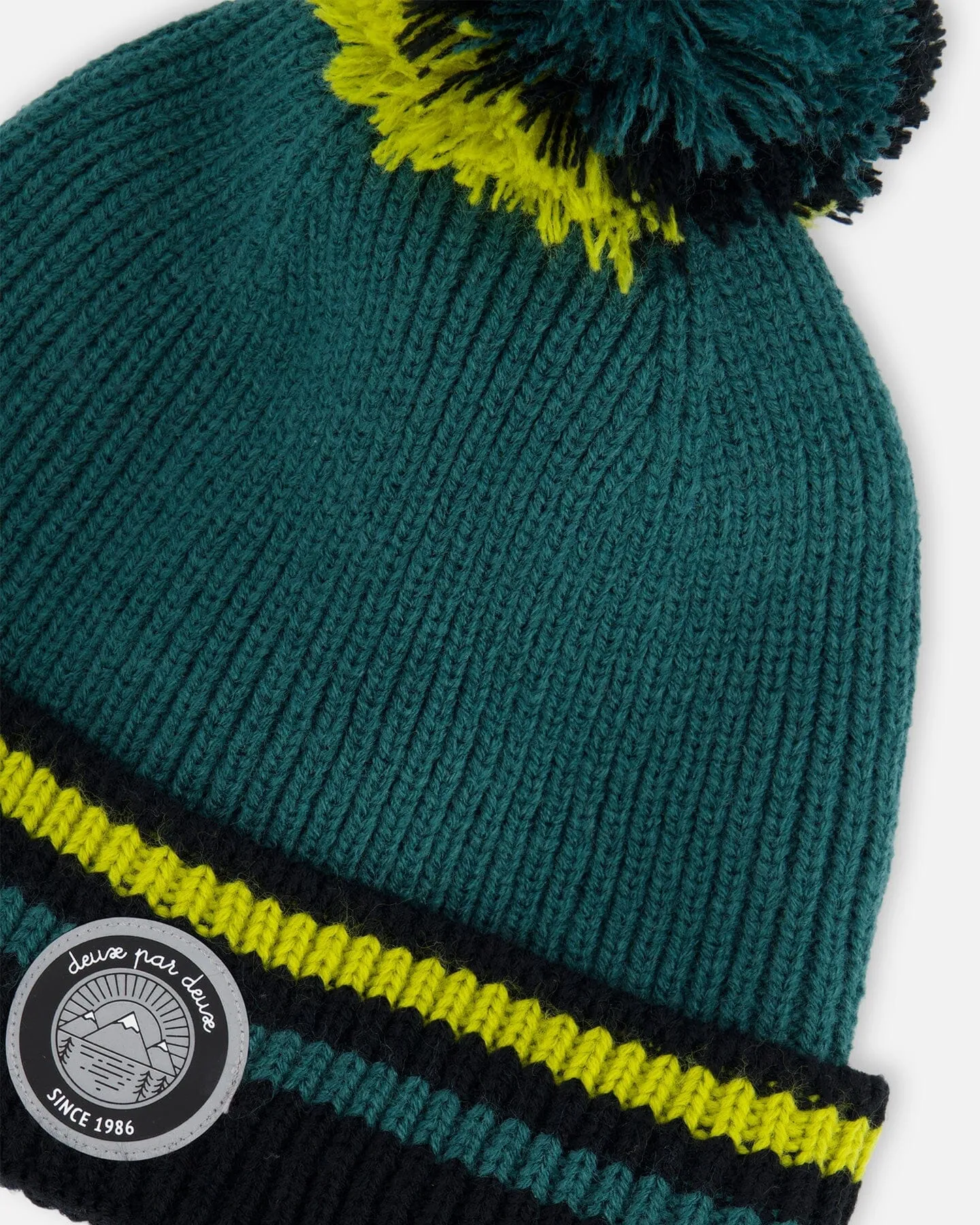 Knit Hat Forest Green by Deux par Deux