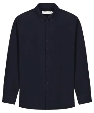 KUYICHI Lawrence cross corduroy shirt midnight blue men