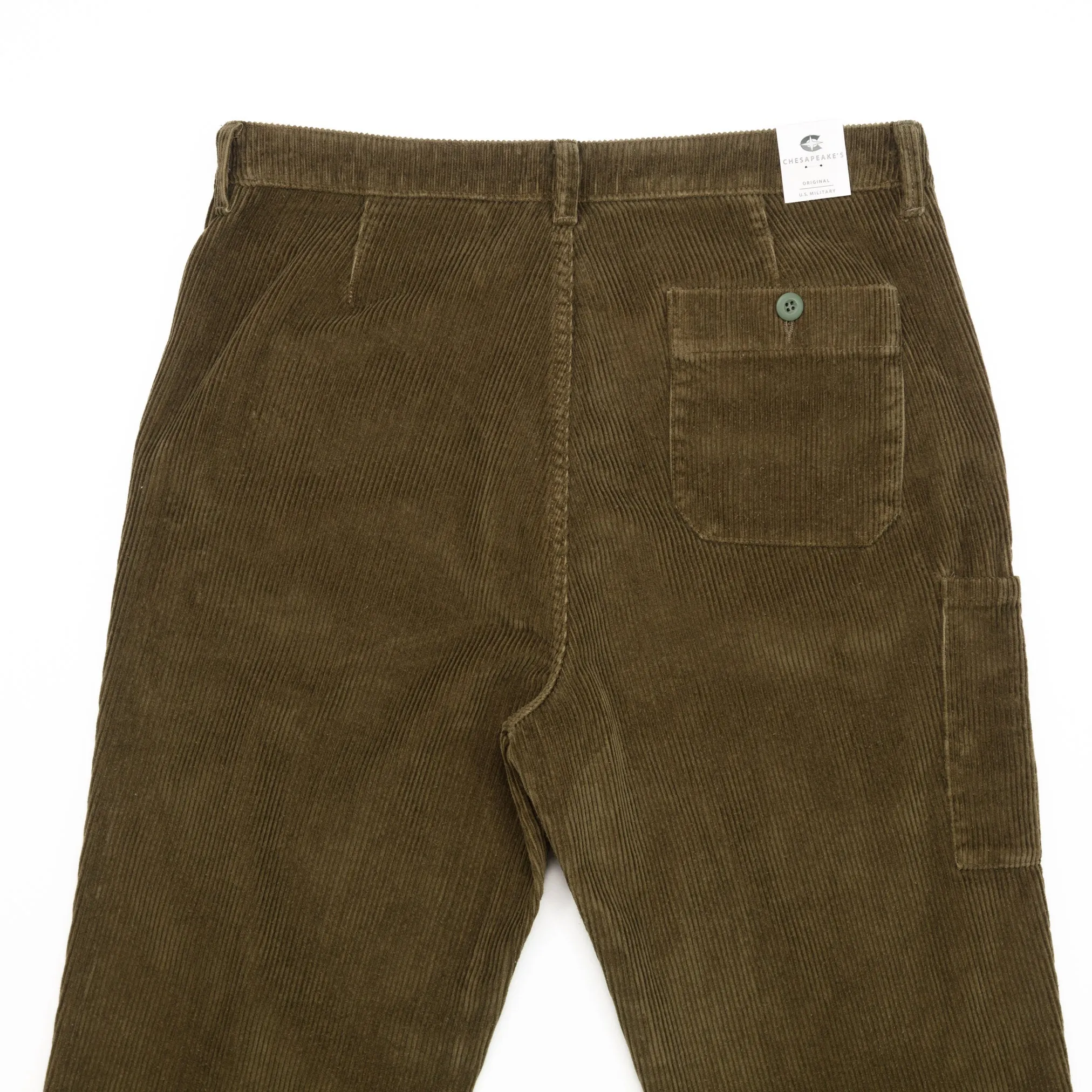 Lafont Work Pant in Army Green Corduroy