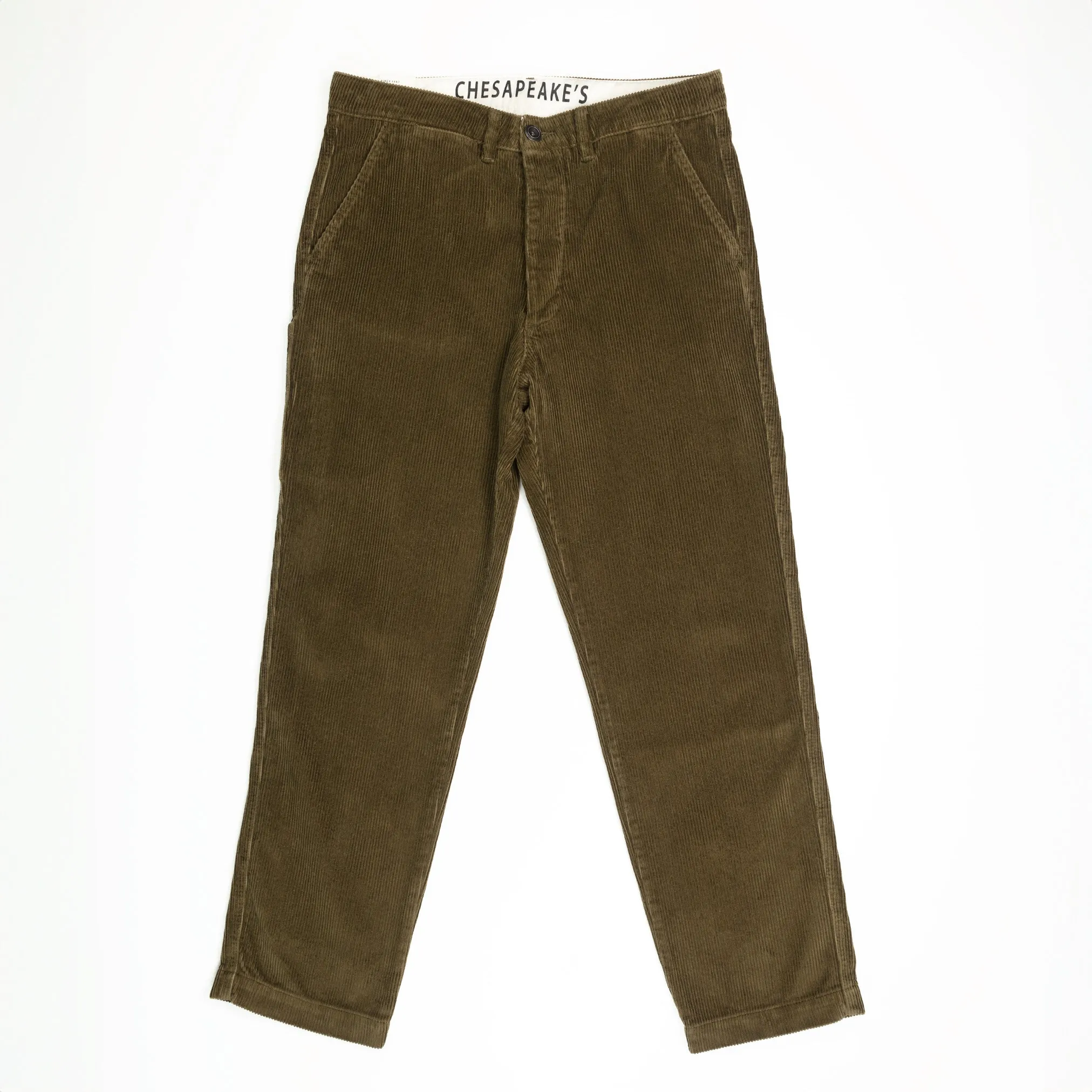 Lafont Work Pant in Army Green Corduroy