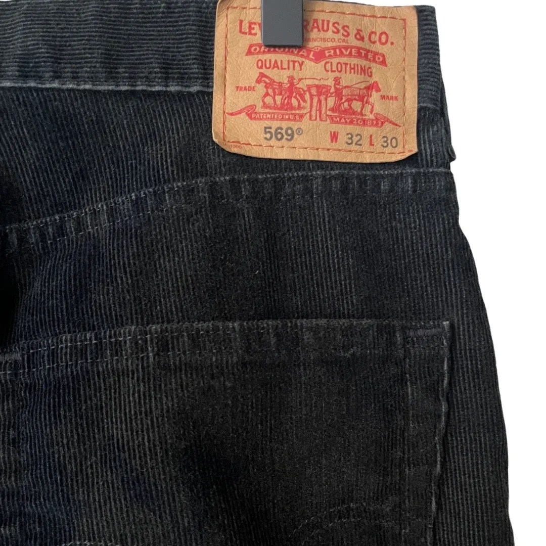 Levi's 569 Loose Straight Corduroy Pants in Burnt / 32" x 30