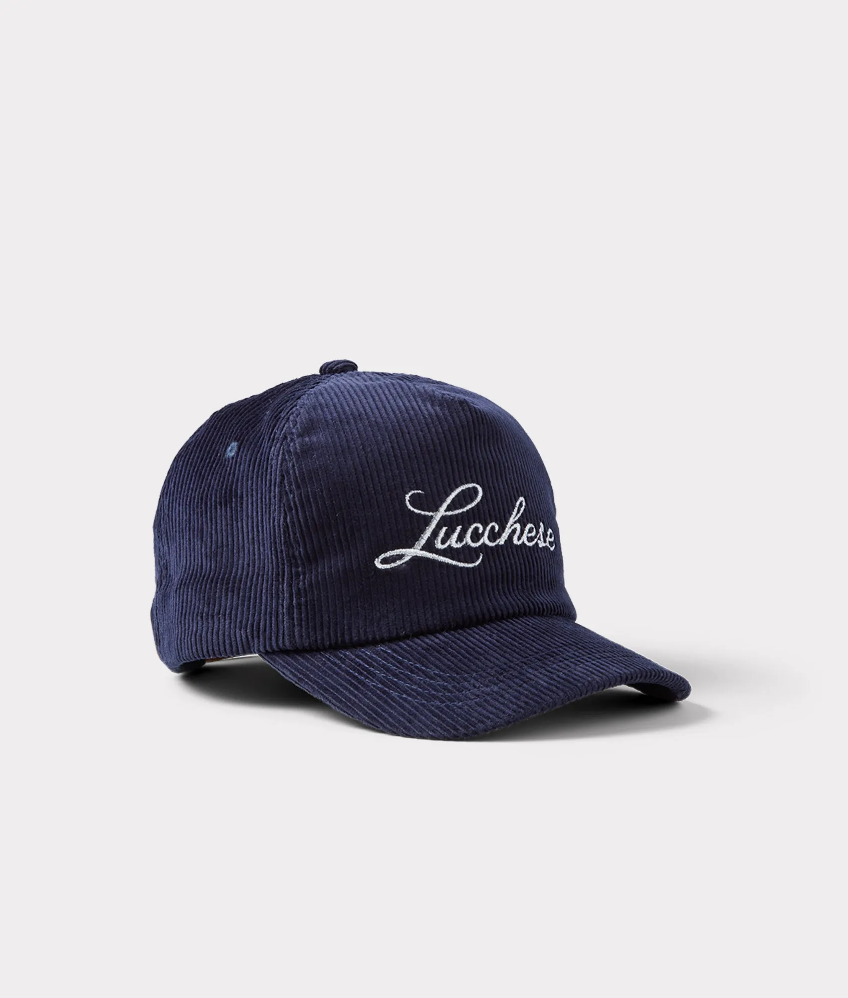 Lucchese Script Corduroy Cap :: Navy