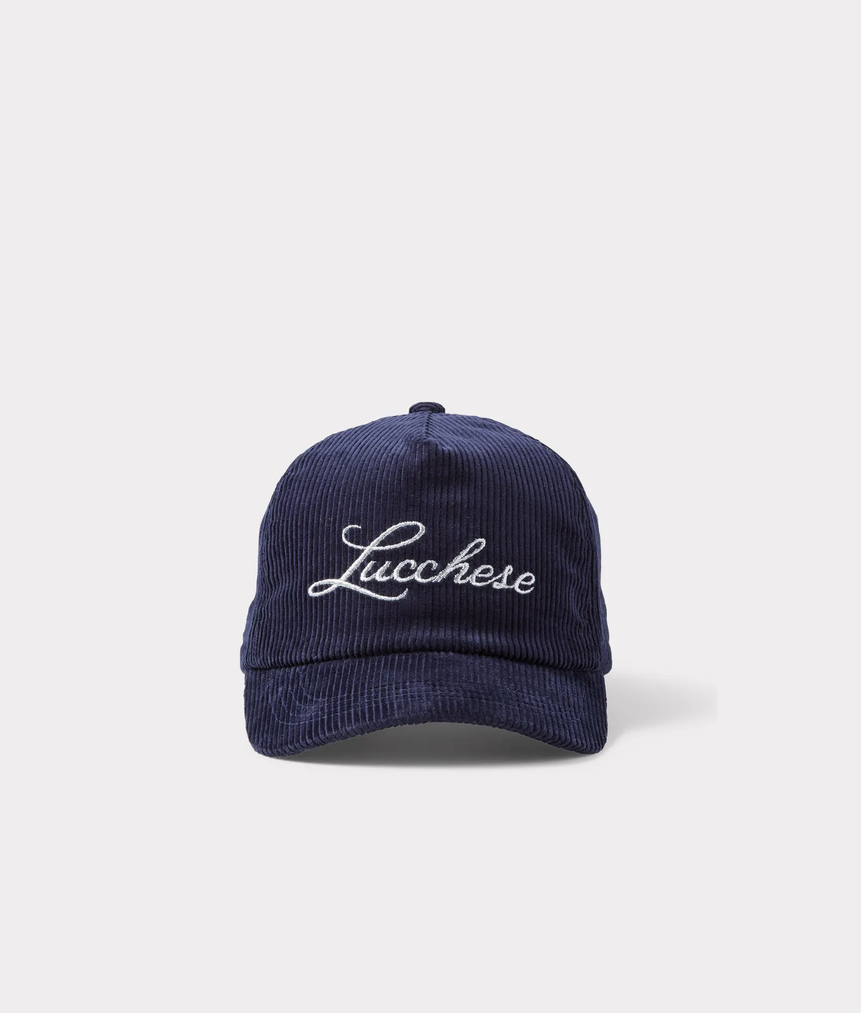 Lucchese Script Corduroy Cap :: Navy