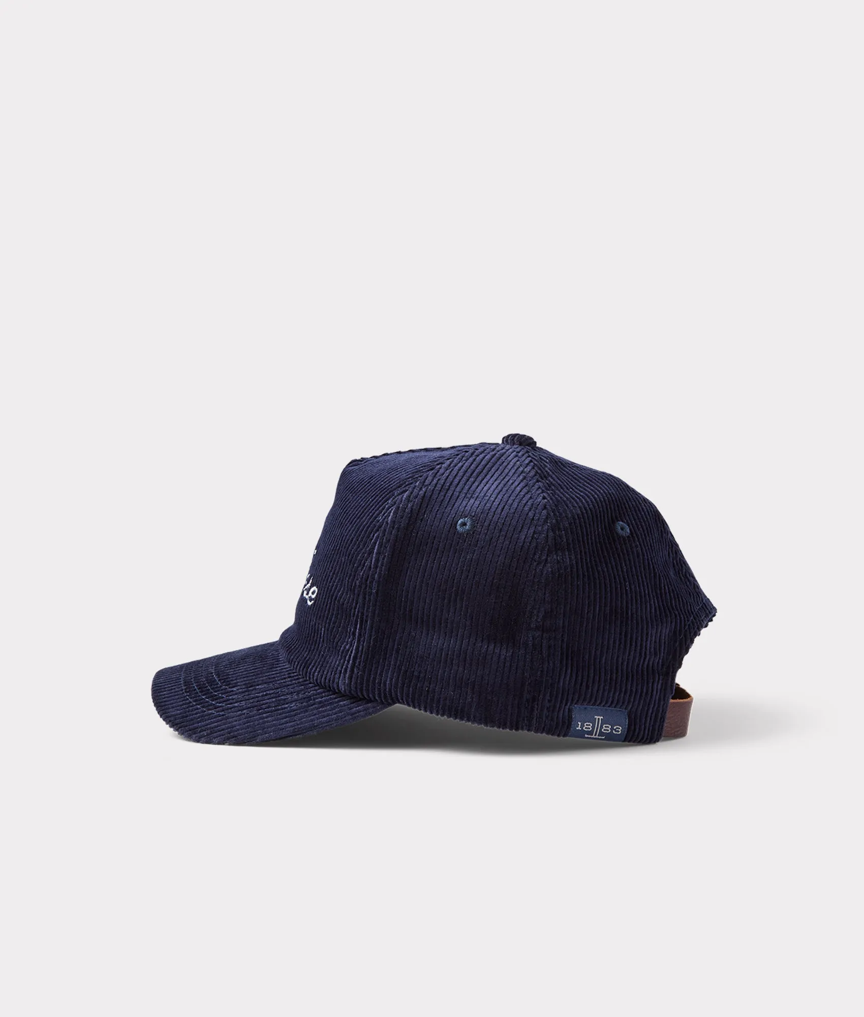 Lucchese Script Corduroy Cap :: Navy