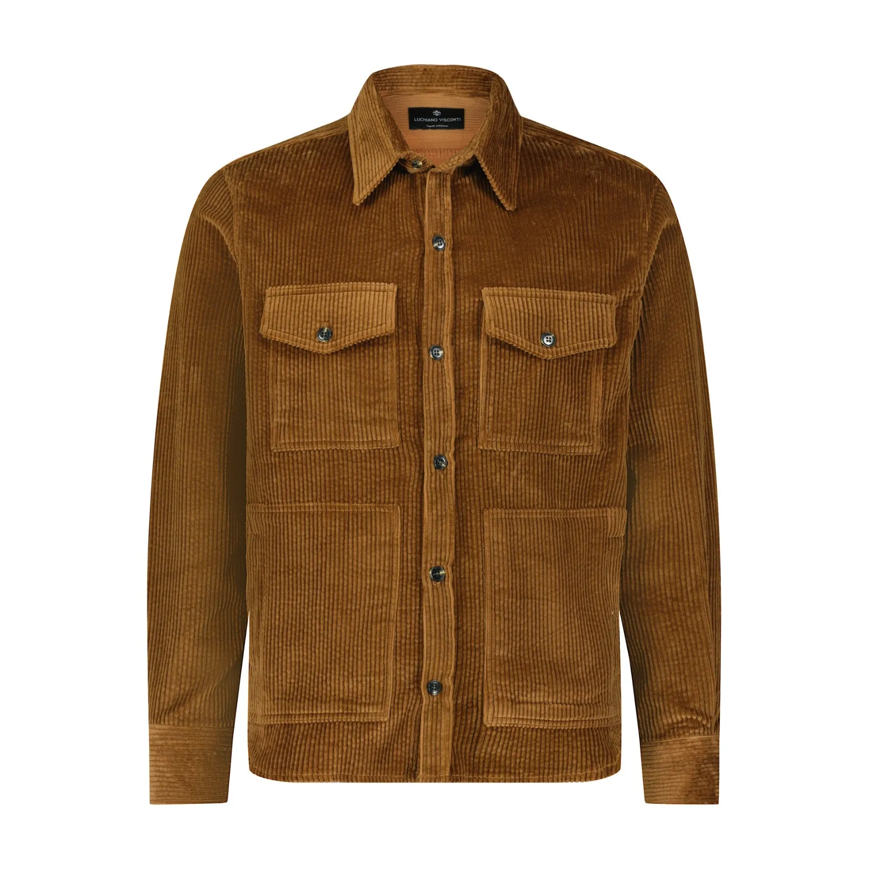 Luciano Visconti Corduroy Shirt Jacket