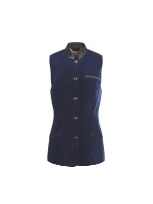 Madeline Gilet - Navy Velvet