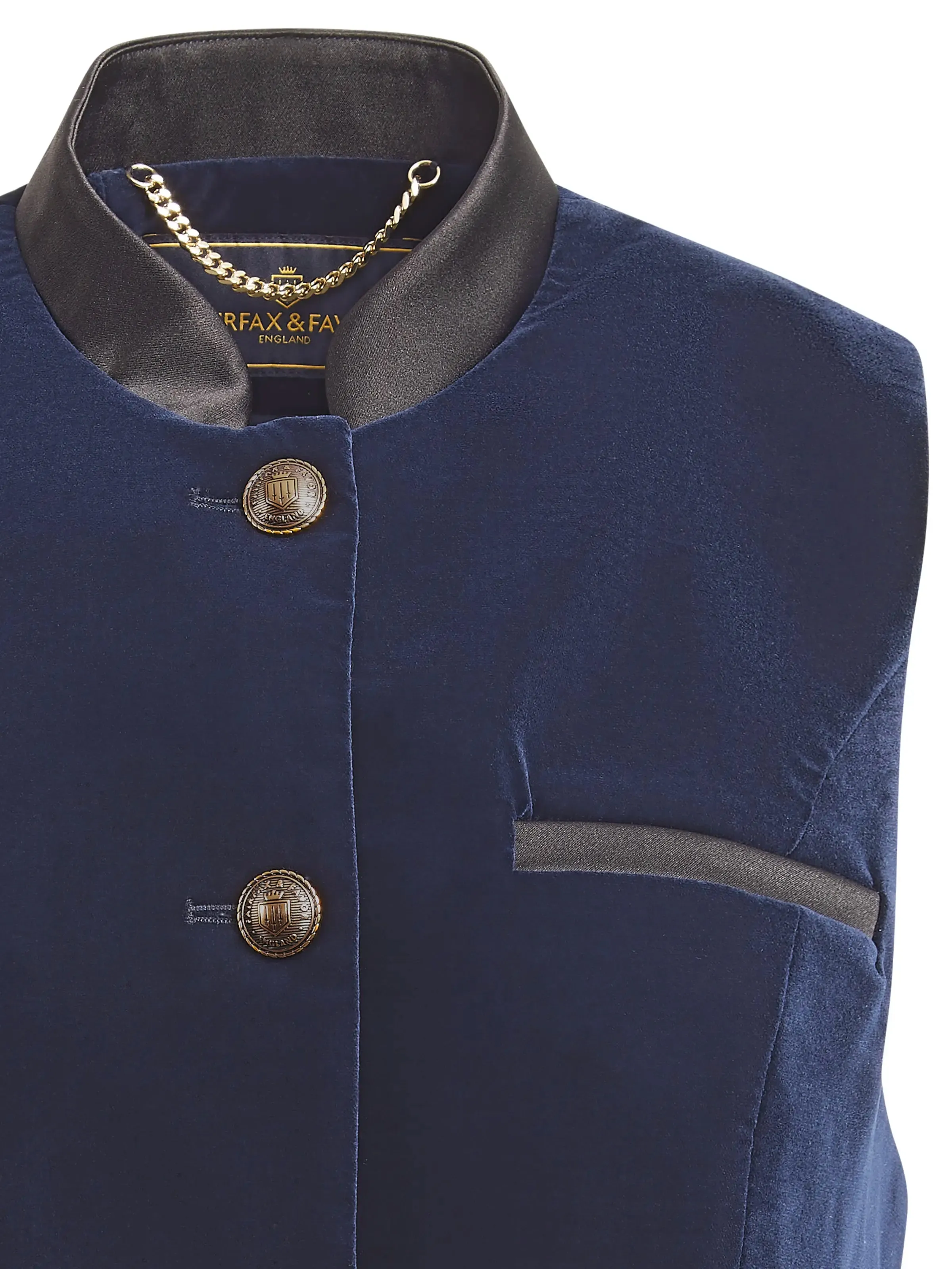 Madeline Gilet - Navy Velvet