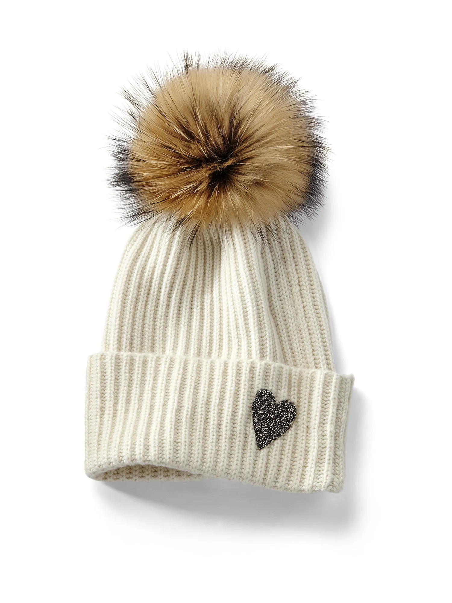 Marius Heart Cashmere Knit Hat