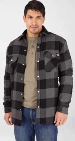 Men's Sherpa Lined Flannel Shirt Jacket w/ Hydroshield