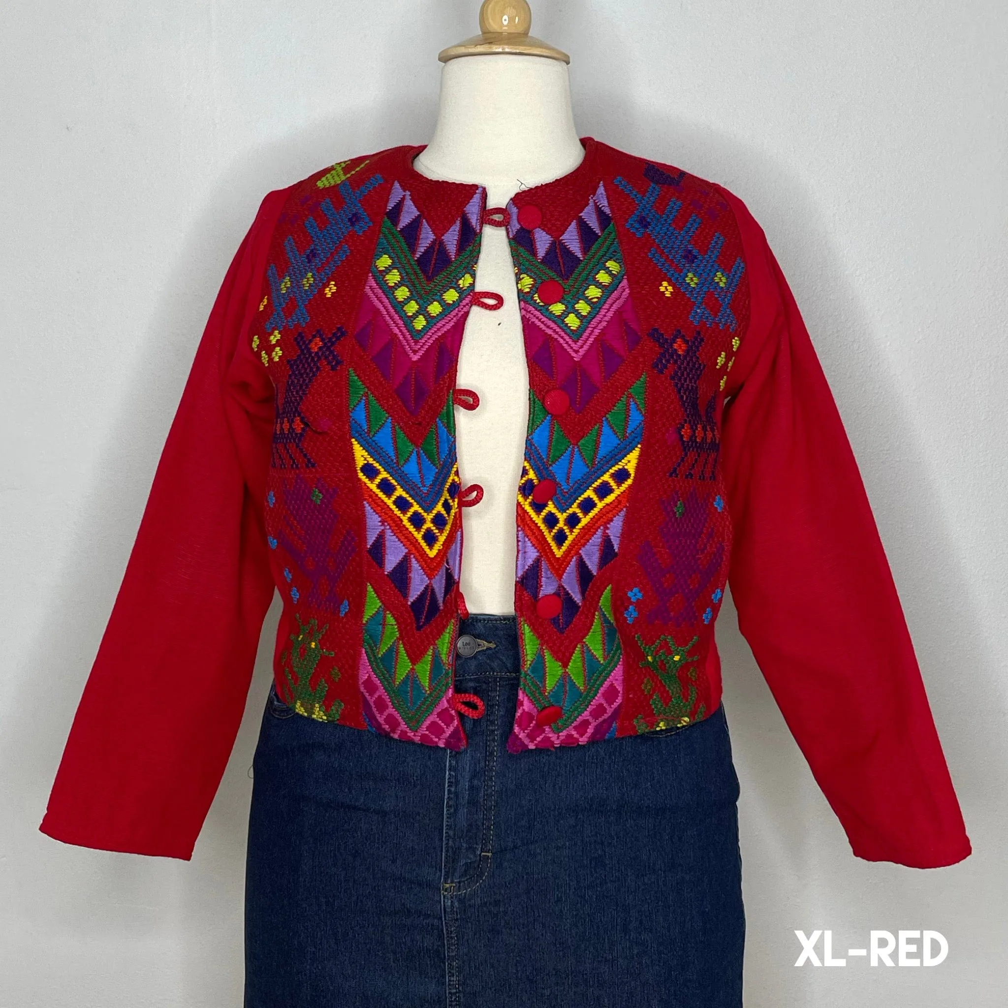 Mexican Embroidered Bolero Jacket - Maya