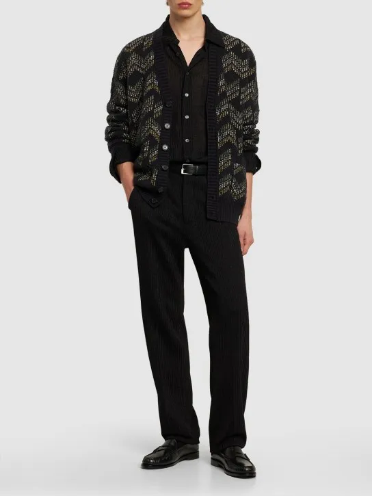 Missoni   Monogram jacquard cotton knit cardigan 