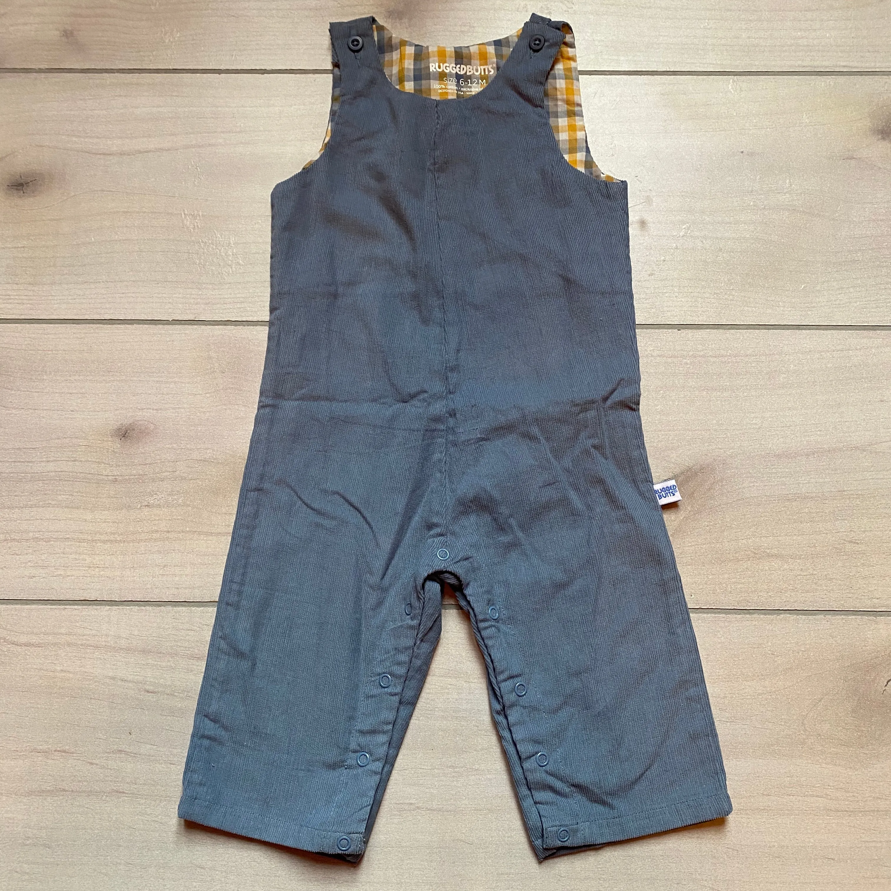 NEW Rugged Butts Blue Corduroy Romper