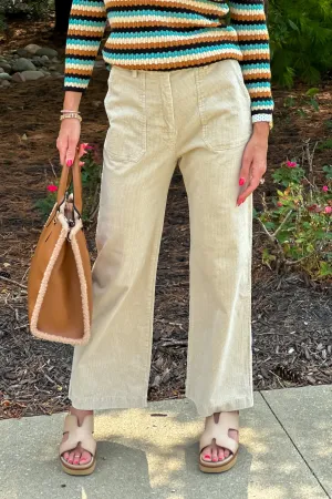 Nicky Corduroy Pants : Almond