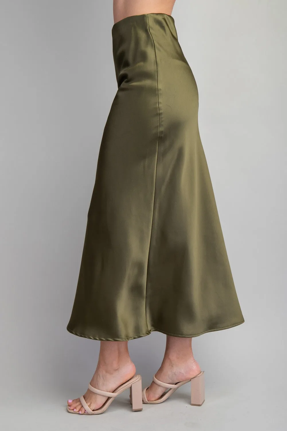 Olive Midi Skirt