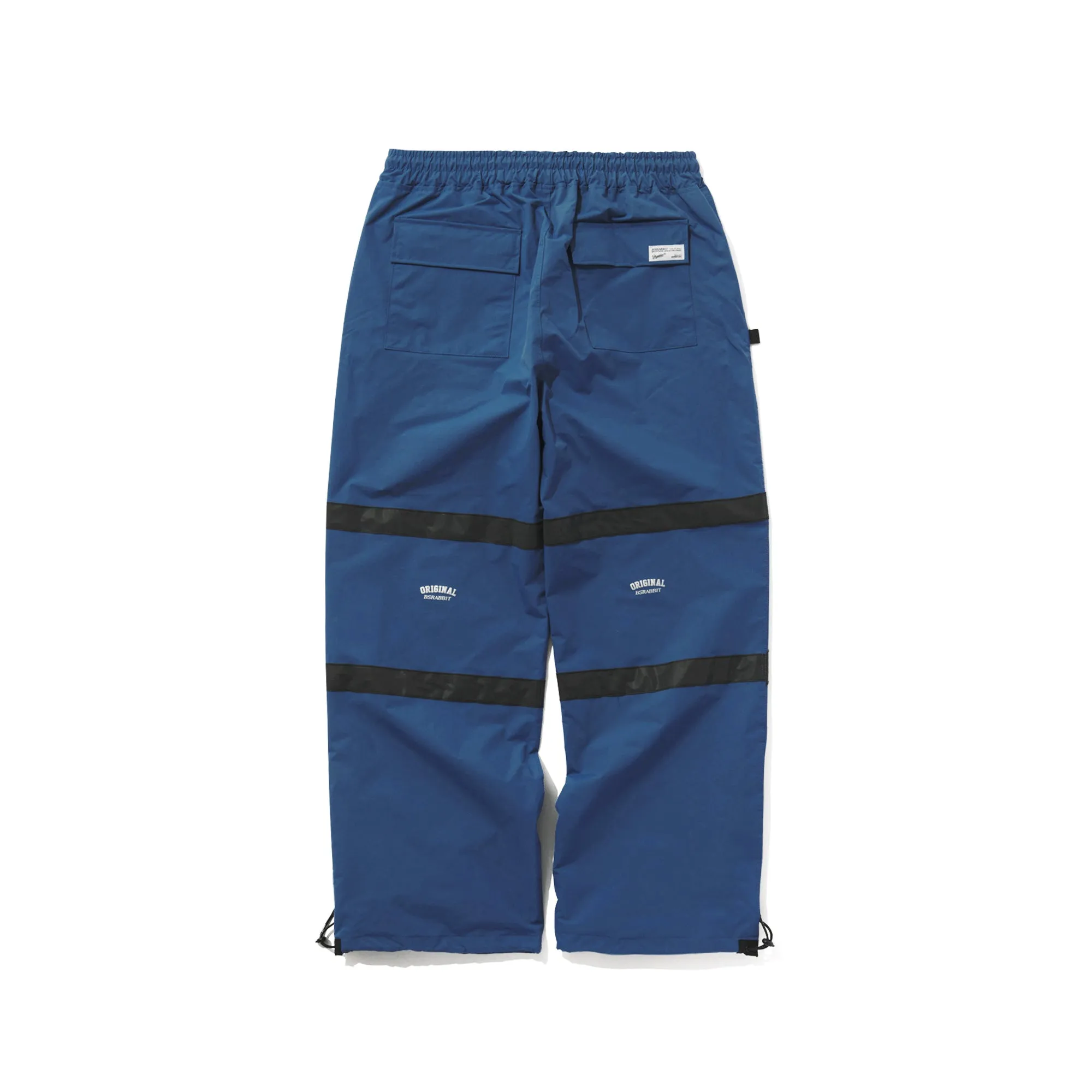 ORIGINAL POT-X REFLECTIVE WIDE TRACK PANTS ASH BLUE