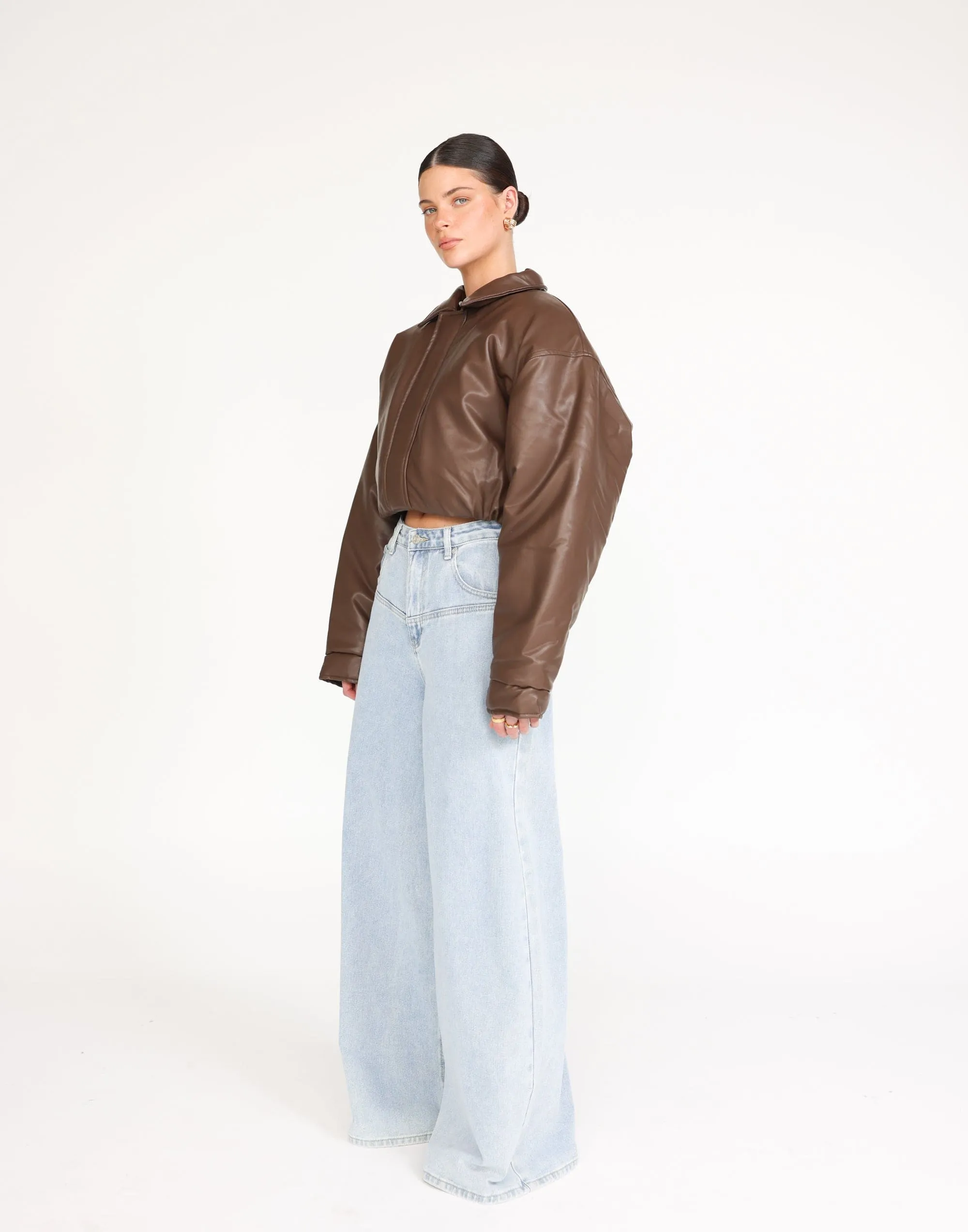 Paloma Bomber Jacket (Chocolate)