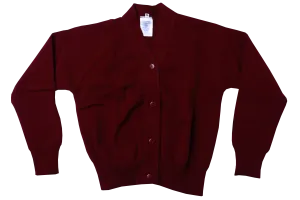 Plain Cardigan - Mpumalanga Maroon