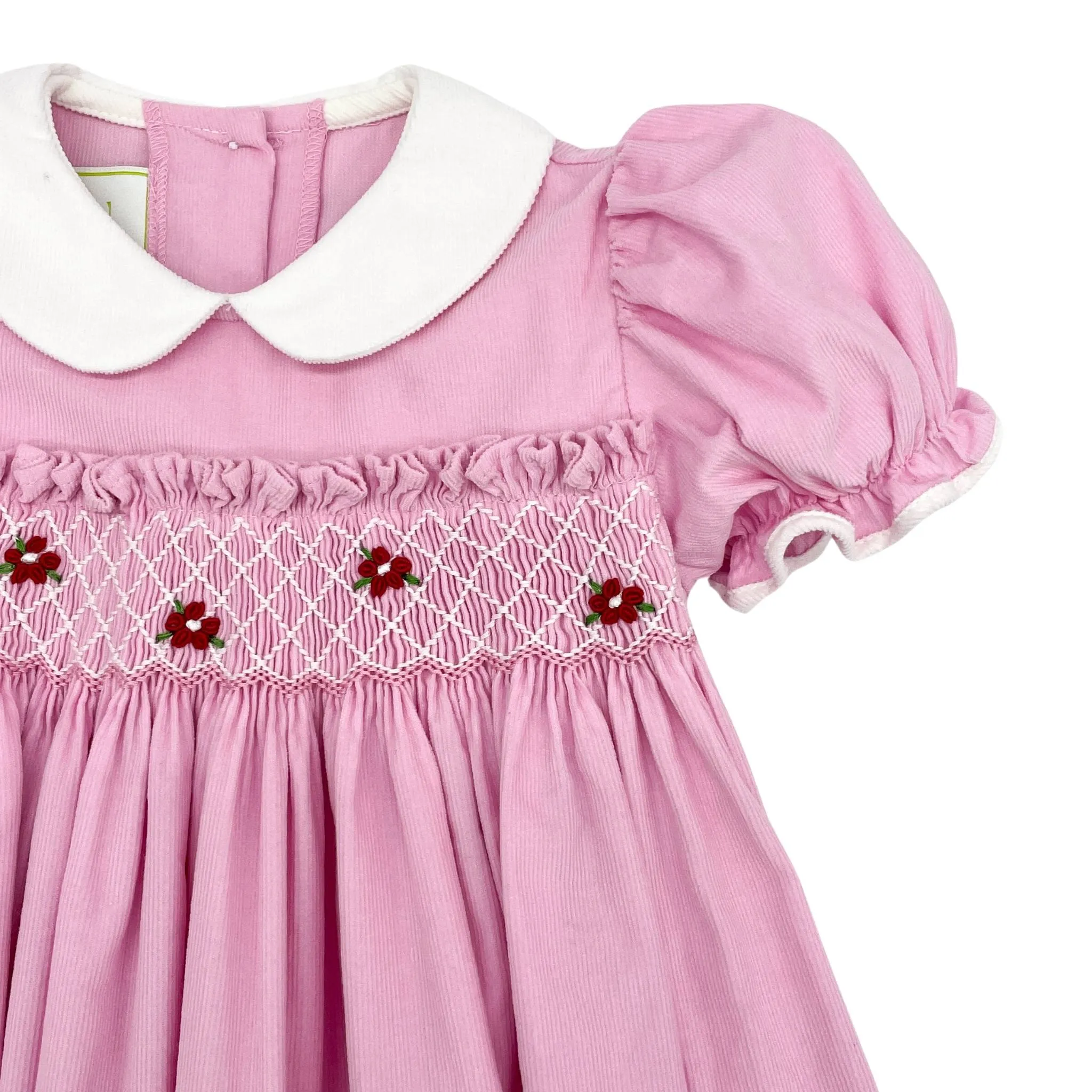 Poinsettia Smocked Corduroy Miller Dress