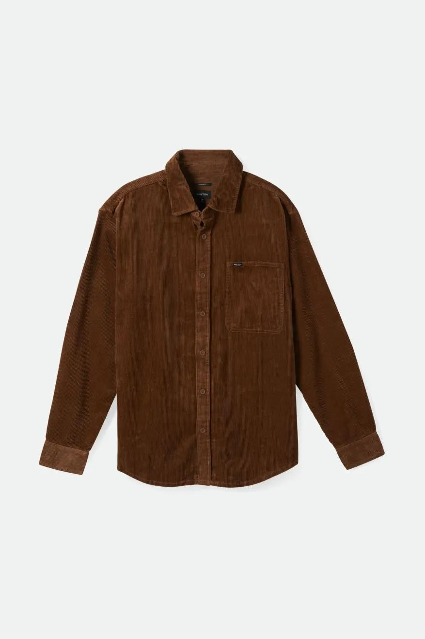 Porter Corduroy L/S Overshirt - Bison