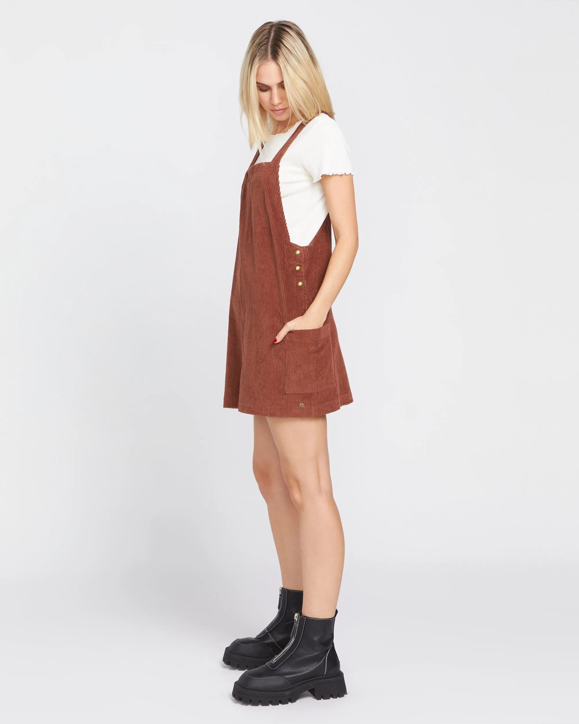 Power Chord Dress - Chestnut Brown