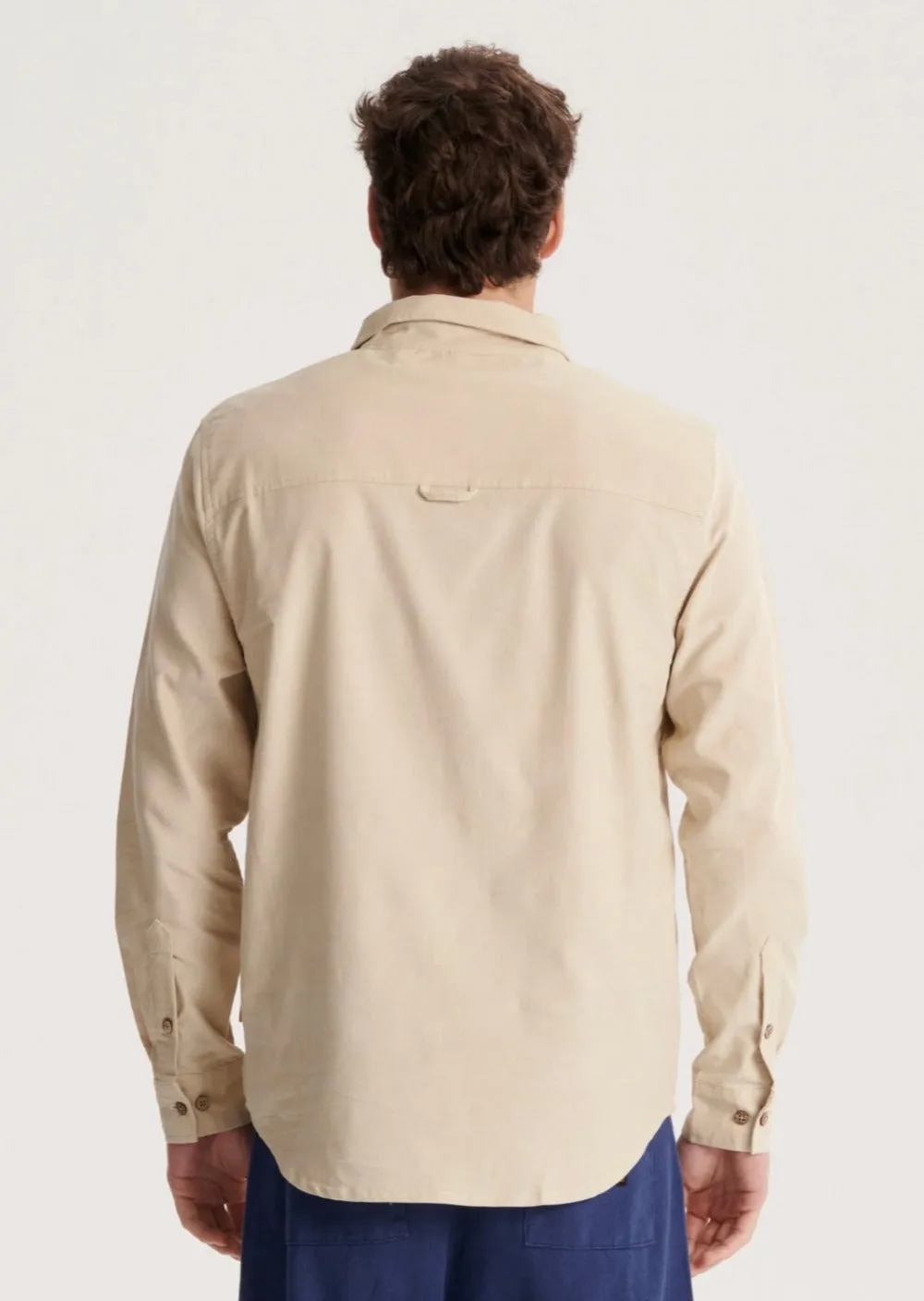 Quantum LS Cord Shirt Ecru