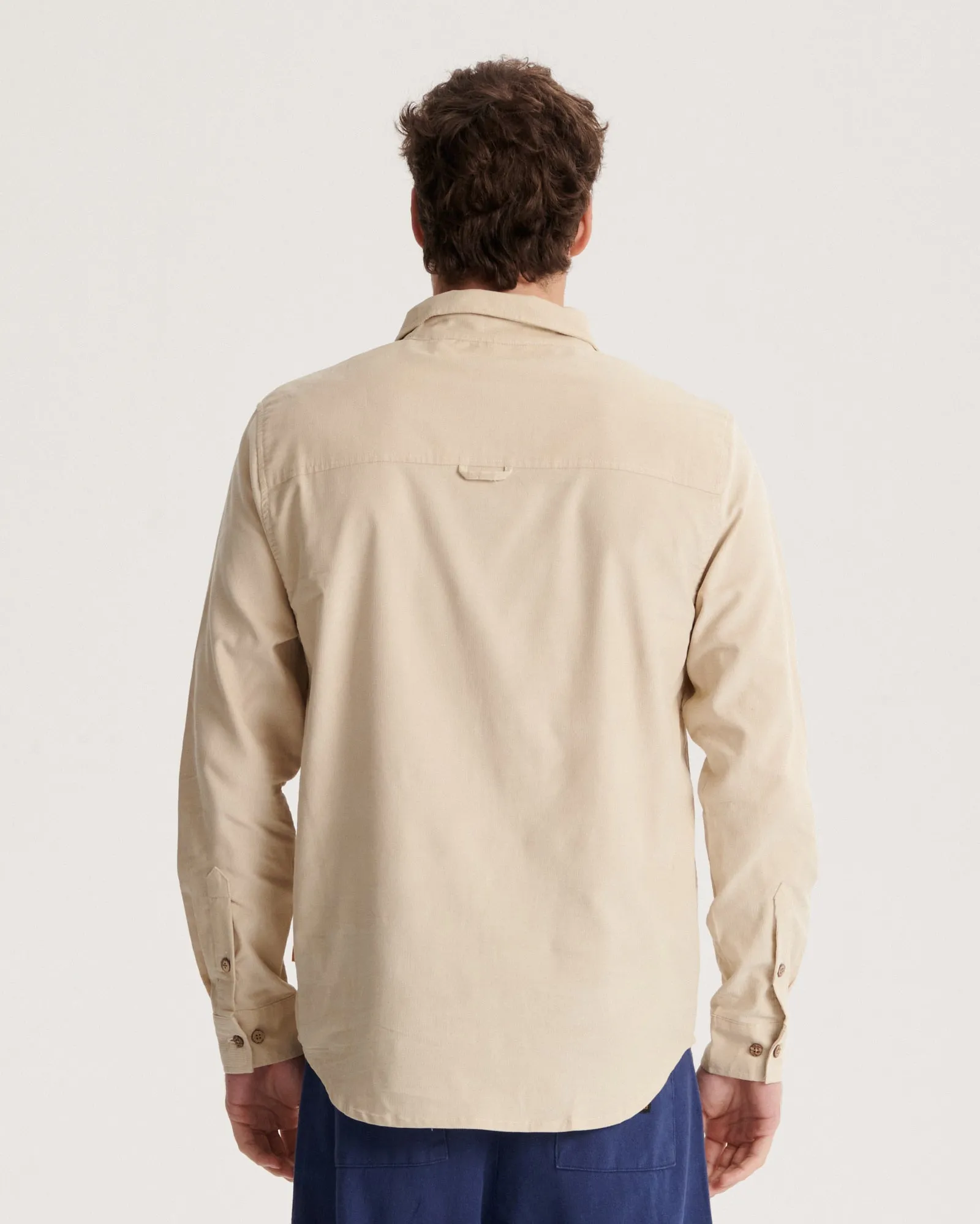 Quantum LS Corduroy Shirt - Ecru