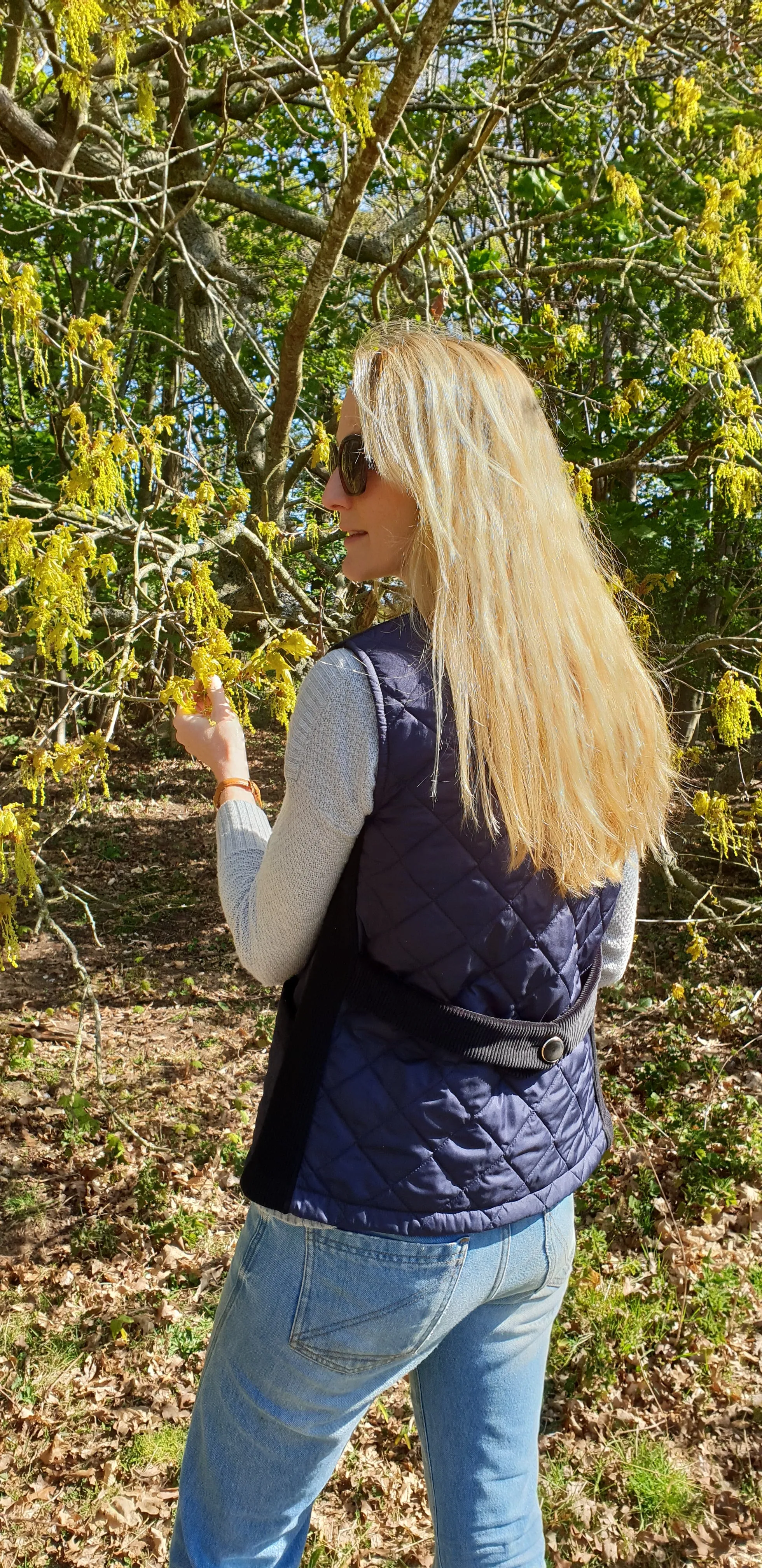 Quilted Gilet in Navy