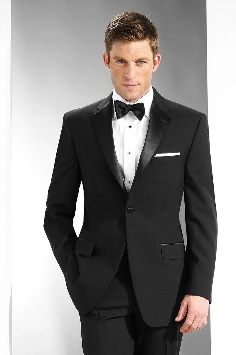 "Aiden" Black Tuxedo Jacket (Separates)