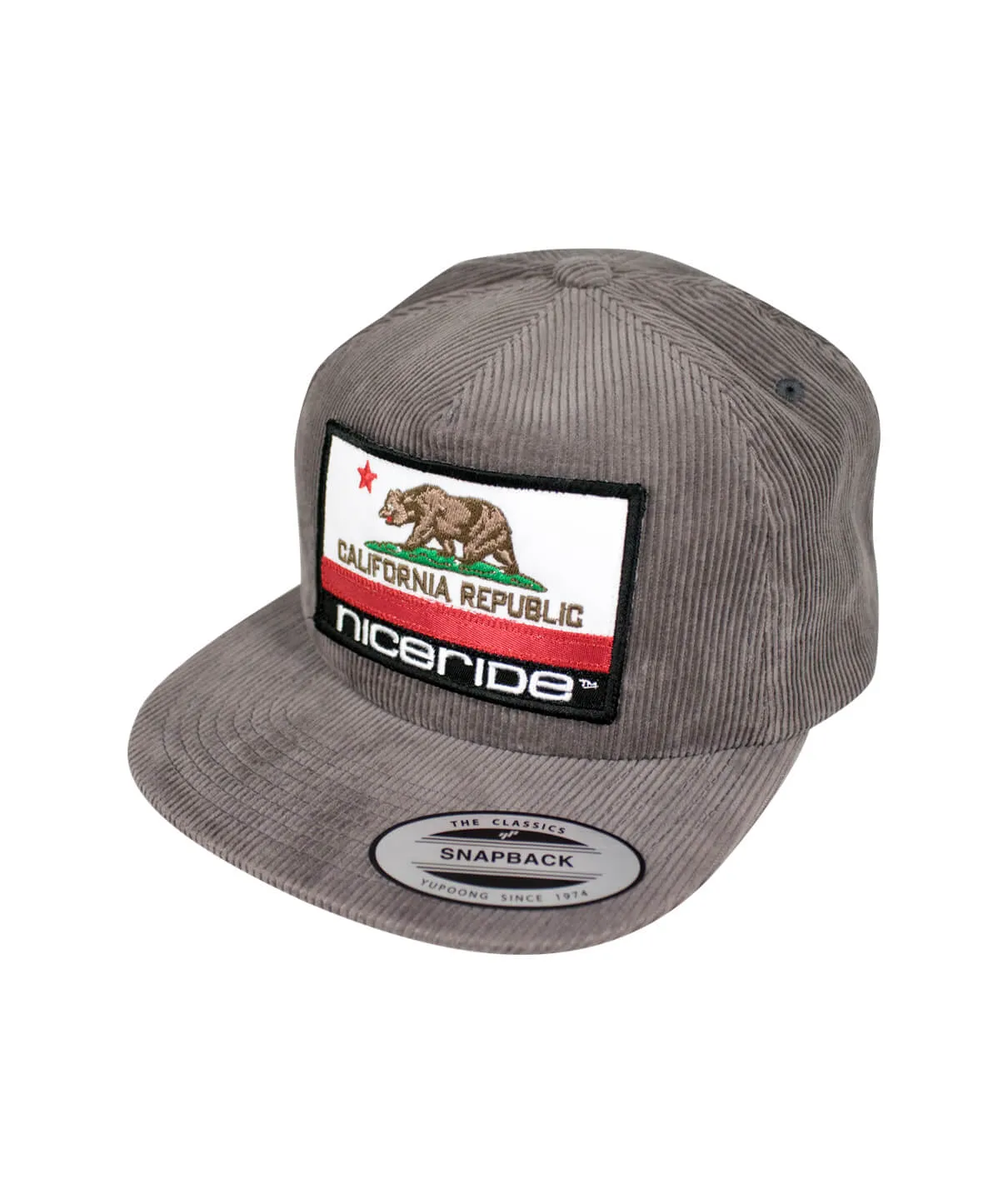 "California Flag" Patch Corduroy Snapback