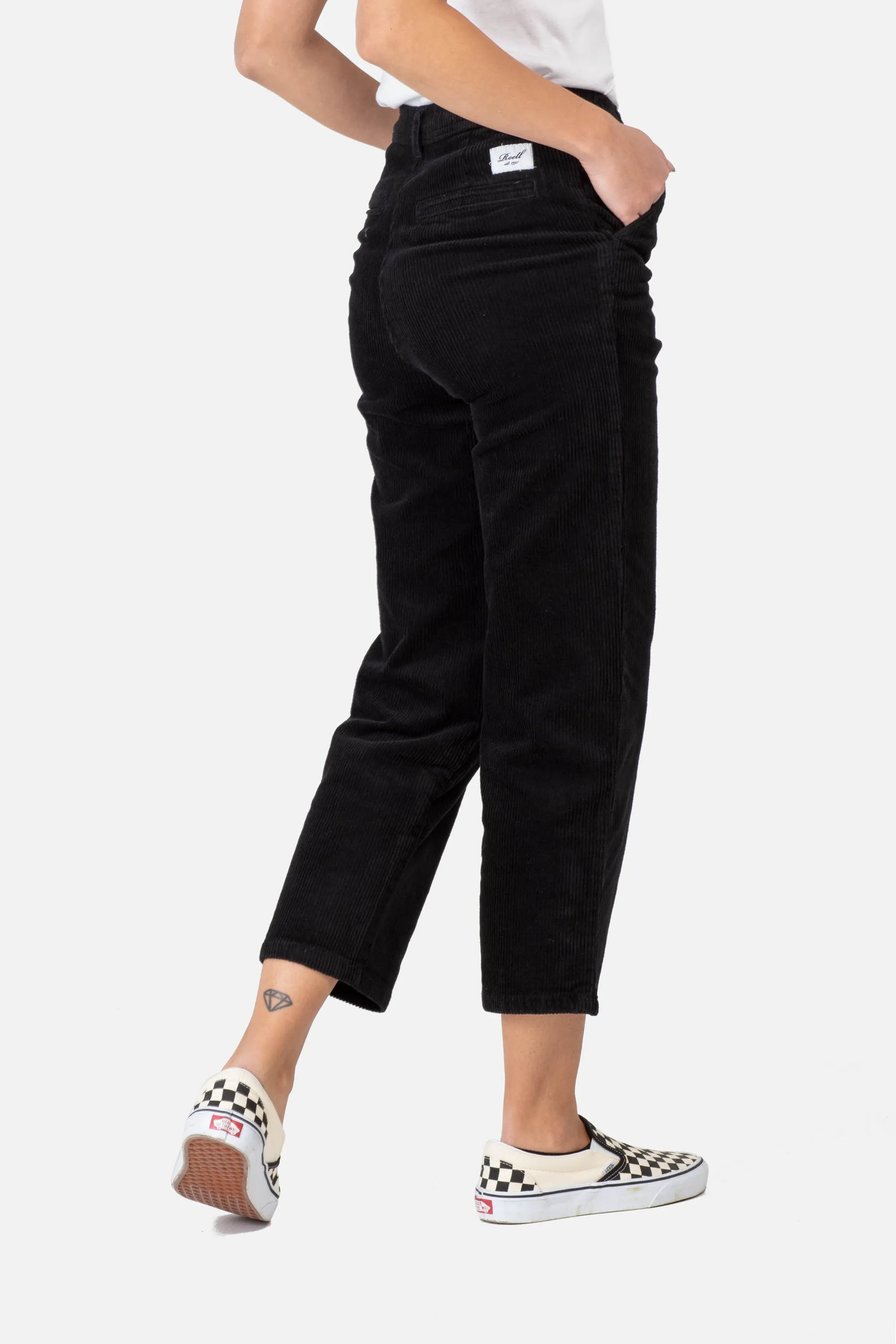 Reflex Women Loose Chino Corduroy - Black