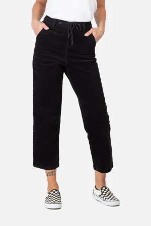 Reflex Women Loose Chino Corduroy - Black