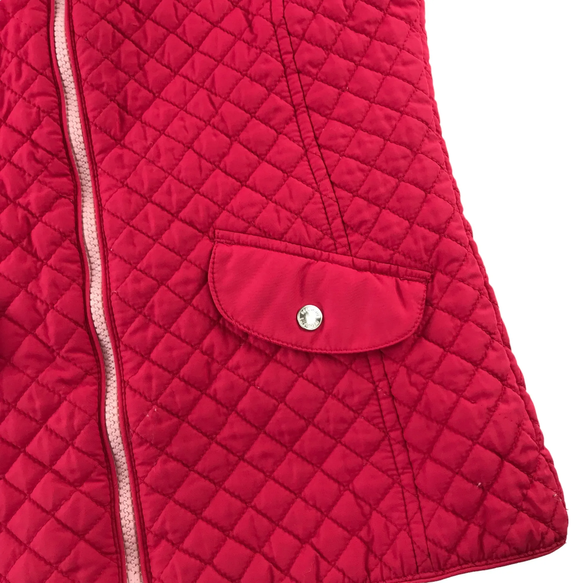 Requisite England gilet 11-12 years pink quilted lightly padded