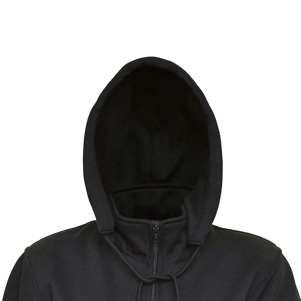 RIDERACT® Women Motorcycle Hoodie Black Reinforced