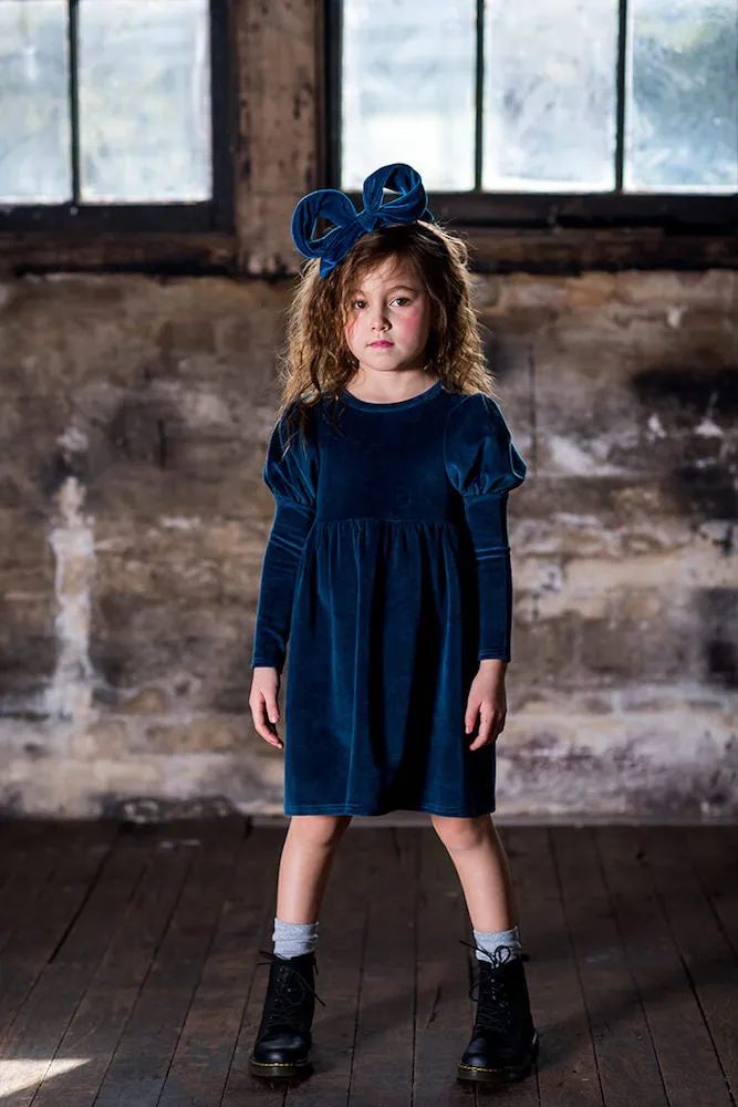 Rock Your Kid Blue Corduroy Dress