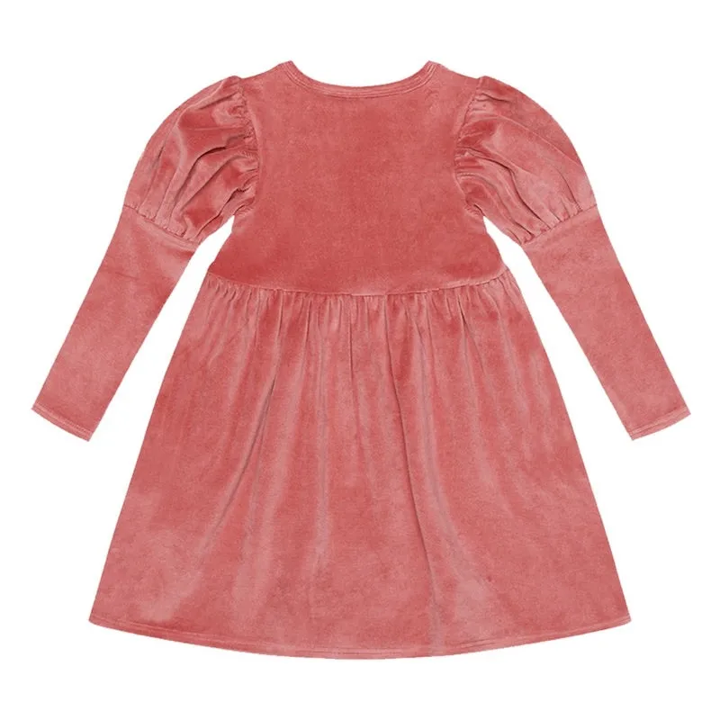 Rock Your Kid Dark Pink Corduroy Dress