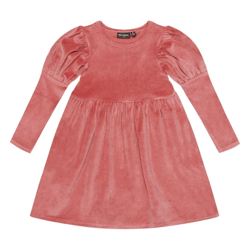 Rock Your Kid Dark Pink Corduroy Dress